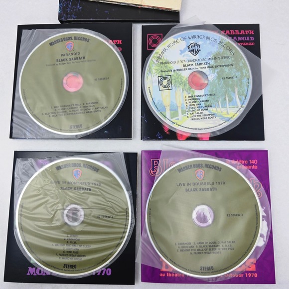 Black Sabbath Box Set CDs Paranoid Super Deluxe Edition 4CD Blu-ray 2016 Rhino - Picture 7 of 16